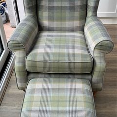 NEXT armchair and footstool