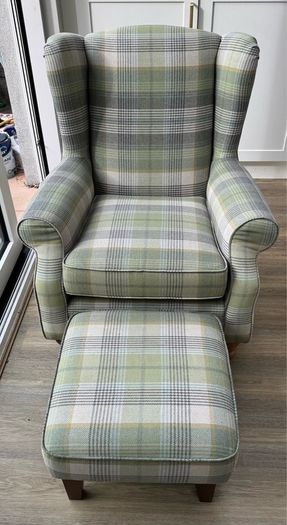 NEXT armchair and footstool
