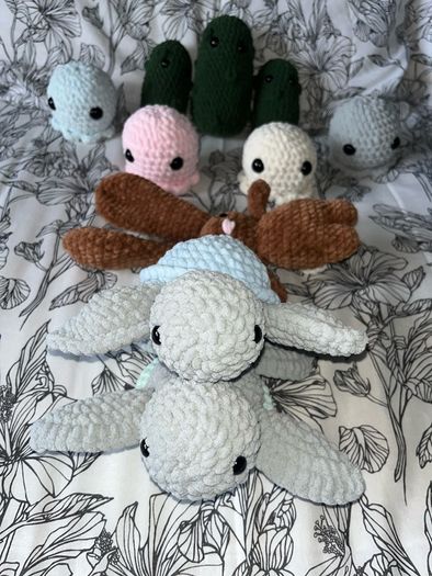 hand made crochet plush plushies