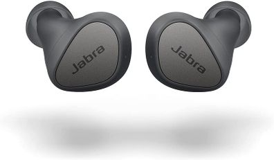 Jabra Elite 3 In Ear Wireless Bluetooth Earbuds - Noise Isolating True Wireless Buds with 4 Built-in Microphones for Clear Calls, Rich Bass, Customizable Sound, and Mono Mode - Dark Grey