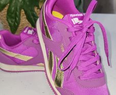 Reebok Classic Ortholite Royal Flag Purple and Gold Sz 4 UK - Bnwt Rrp 70