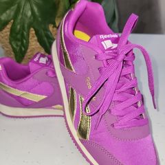 Reebok Classic Ortholite Royal Flag Purple and Gold Sz 4 UK - Bnwt Rrp 70