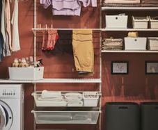 IKEA Boaxel basket storage.
