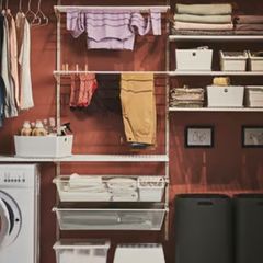 IKEA Boaxel basket storage.