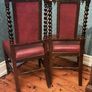 Dark wood chairs Image 2