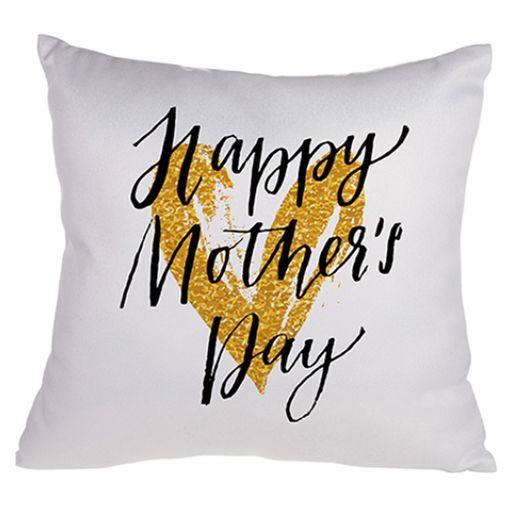 PERSONALISED custom printed Cushion Cover - Glitter - Silver - 40cm x 40cm - Square