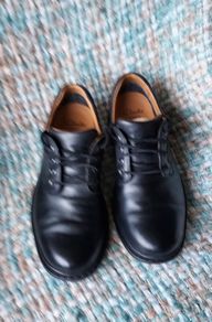 Clarks gortex black leather shoes size 10
