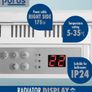 600W White Electric Radiator Heaters for Home, Bathroom Safe Electric Heater Setback Timer Lot 20 & Advanced Thermostat Control Wall Mounted or Floor Standing Low Energy Panel Heater Image 4