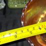 1920s Marigold Carnival Glass Bowl a Thistle and Thorn design, possibly manufactured by Sowerby Glass in the 1920s, no chips or cracks, Image 7