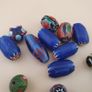 Vintage Mix Venetian Style Glass Lot of 15 Image 4