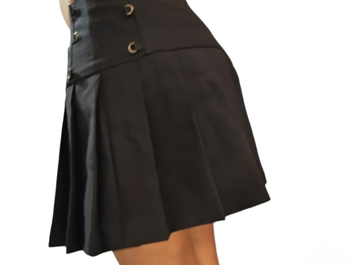 Women School Uniform Pleated Skirt Schoolgirl Uni
