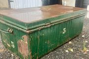 Large industrial metal chest