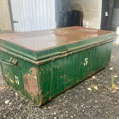 Large industrial metal chest