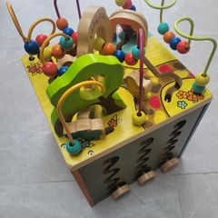 B Toys Battat Zany Zoo Wooden Activity Cube Assortment