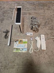 Nintendo Wii Console Bundle Controller Nunchuck HDMI Wii Sports Sensor Bar