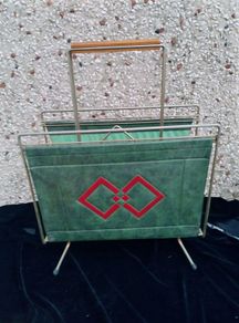 Mid century magazine rack, vintage, newspaper rack, vintage magazine rack