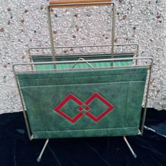 Mid century magazine rack, vintage, newspaper rack, vintage magazine rack
