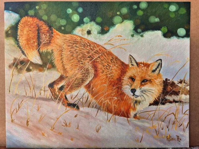 The mouse that got away | oil on canvas panel
