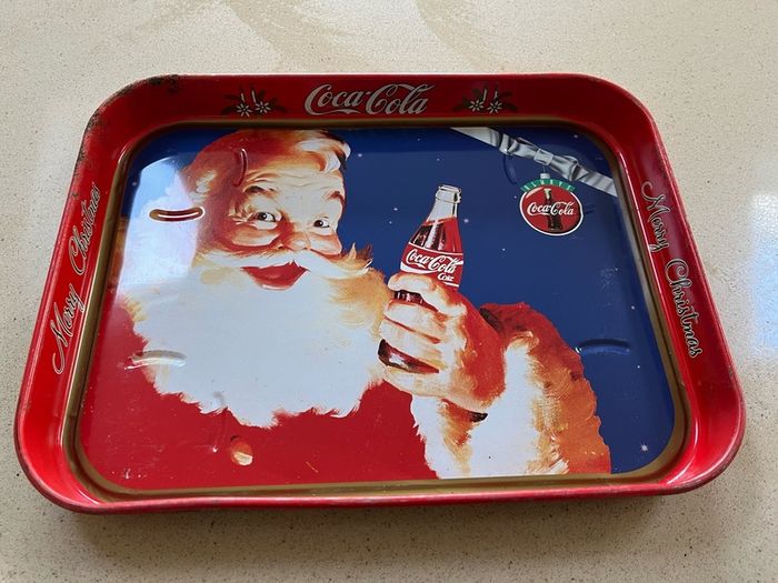 Coca Cola Christmas Metal Tray
