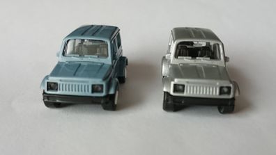 2 Suzuki SJ model cars
