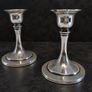 Vintage Oneida Silver-Plated Candlesticks Pair Image 2