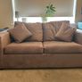 Pink Velvet Pull Out Sofa Bed Image 4