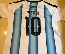 Argentina Kids Football World cup messi shirt Age 10-11
