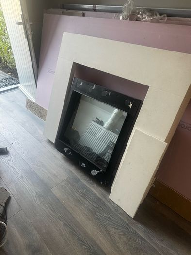 Integrated electric fire