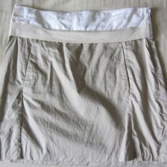 Creamy mini skirt from "Zara"