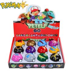 Pokemon Figure 12pcs/Set Pikachu Pokeball Action Figure Cartoon Anime Kawaii Doll Poke Ball Collection Kids Christmas  Birthday Gifts
