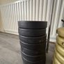 York Weights & Barbell Set - Plates, Bar & Clips Included Image 2