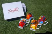 Graham Knuttel Designer "Cafe Collection "Mugs x4 unused, Perfect. BNIB