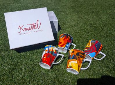 Graham Knuttel Designer "Cafe Collection "Mugs x4 unused, Perfect. BNIB