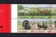 1995 New Zealand Farmyard Animals Commemorative Stamps Booklet Mint Never Hinged (MNH)