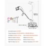 20" Pressure Washer Surface Cleaner, Stainless Steel Pressure Washer Attachments with 4 Wheels, 4500 Max PSI, 3/8 Quick Connector, 2 Spray Nozzles Image 2
