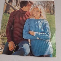 vintage jumpere knitting pattern
