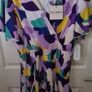 Girl In Mind Faux Wrap Skater Dress Size Uk 14 (nwt) Image 2