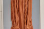 RIVER ISLAND pumpkin pleated top Sz 6UK (Fit 8-10UK)