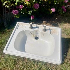 Original Antique Victorian Shanks Toilet Sink Basin