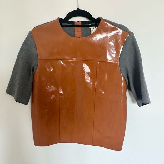 Brand new Marni x H&M patent leather top