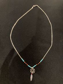Dreamcatcher Sterling Silver & Coloured Beads Chain