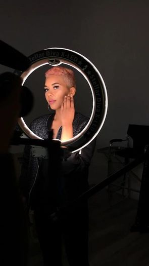 HD Ring Light With Long Tripod Stand & Phone Holder for YouTube Video, Desktop Camera Led Ring Light for Streaming, Makeup, Selfie. with 2.1M Adjustable Tripod.