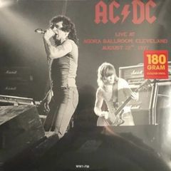 AC/DC limited edition orange coloured vinyl record. Mint condition. Recorded live at the Agora Ballroom Cleveland August 22nd 1977