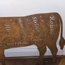 Rusted butchers cow silhouette Image 4