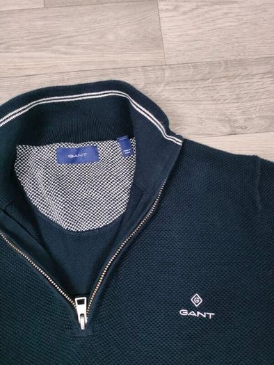 Gant Half ZIP Cotton Jumper Mens M/L