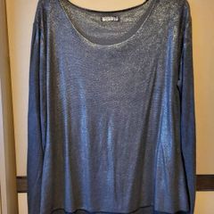 Metalic silver top