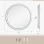 Round LED Bathroom Mirror Bluetooth 600 mm IP44 Image 2