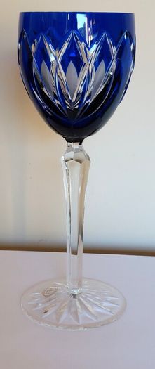 AJKA Cobalt Blue Crystal Glass