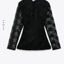 Zara Lace Sequins Top Image 4