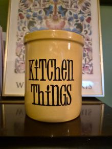 Vintage T.G. Green "Kitchen Things" Utensil Crock Jar